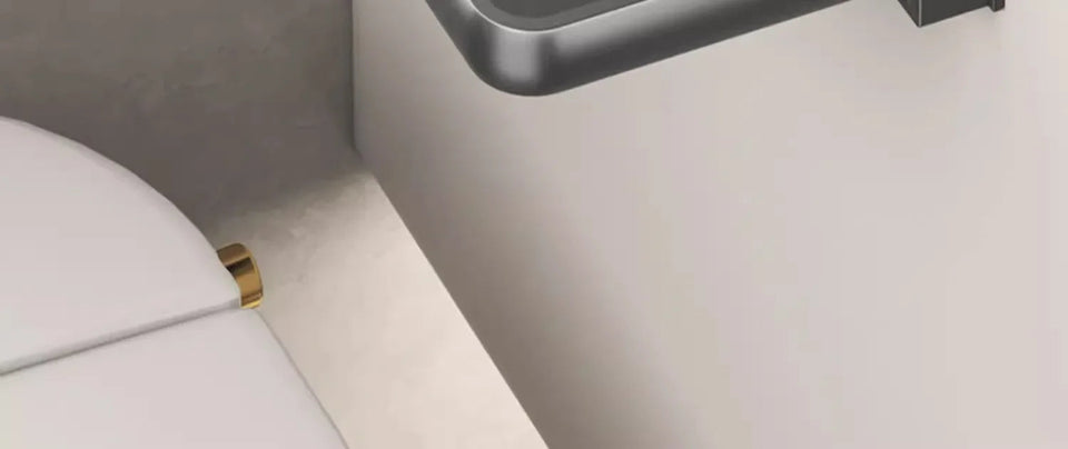 1PC Bathroom Storage Rack Foldable Bathroom Vanity Organiser No Hole Hanging Organiser Vanity Organiser Bathroom Organiser Shelf Aimak Store