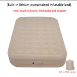 Portable PVC Flocking Air Mattress With Built-in Pump Detachable Battery for Camping - Lightweight Comfort Outdoor Travel Bed Aimak Store
