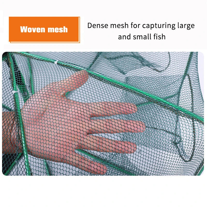 Mesh for Fishing Crayfish Net Foldable Crayfish Catcher Casting Fish Network Crab Trap Catchers Cage Network Fishing Accessories Aimak Store