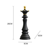 Chess Pieces Statue Resin King Queen Figure For Interior Home Living Room Office Sculpture Study Decoration Piece Ornament Aimak Store