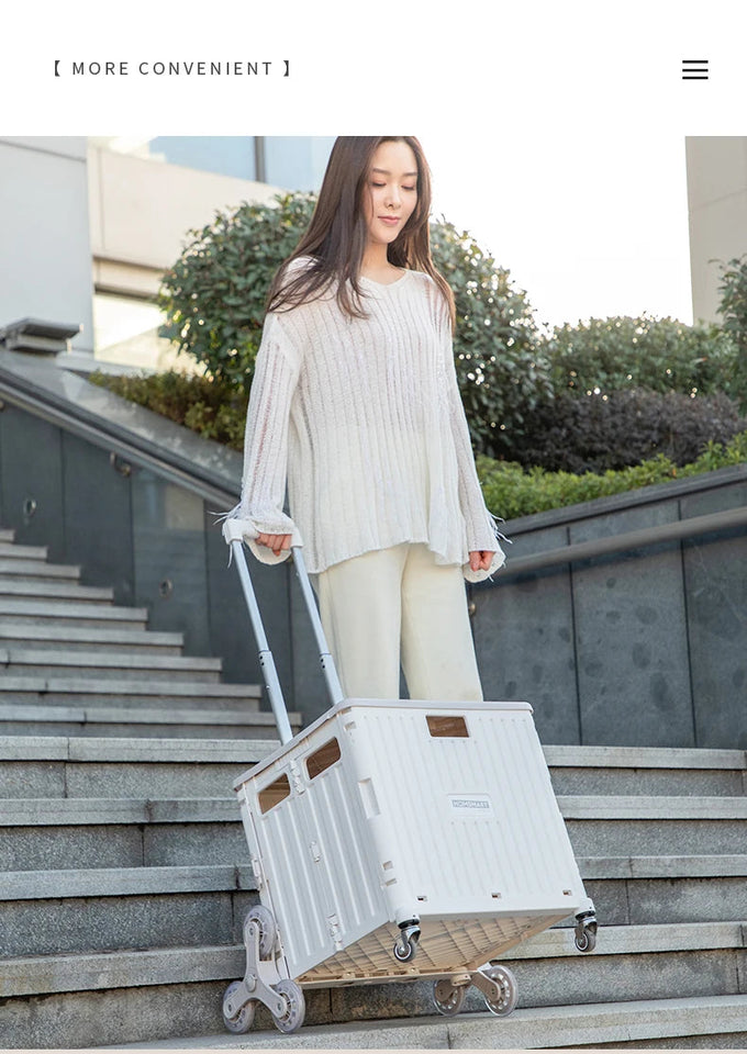 Climb Stair Trolley Cart Folding Grocery Shopping Cart Portable Folding Shopping Cart Aimak Store