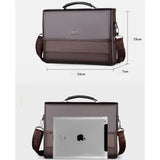Square Side Crossbody Bag Document Leather Executives Briefcases for Men Designer Business Tote Bag Wallet Shoulder Handbag Aimak Store