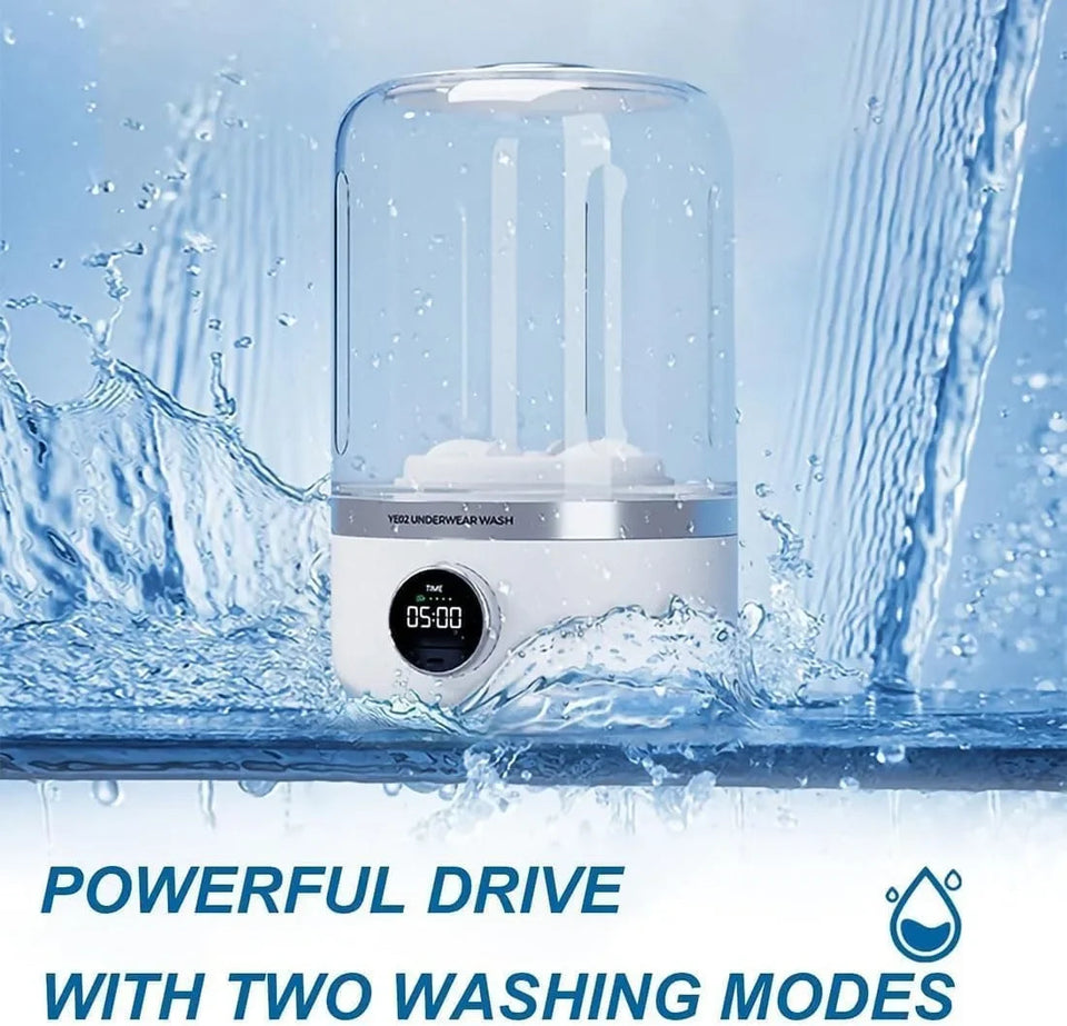 Wireless washing machine portable underwear cleaner 1L mini Socks Washing Machine Dehydratable Laundry Bucket Aimak Store