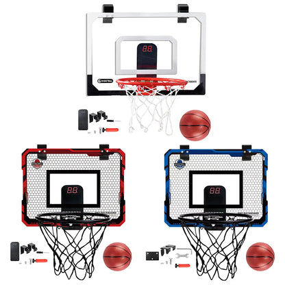 Kids Mini Basketball Hoop With Electronic Scoreboard Ball Sport Backboard Outdoor Indoor Excersise Accessory Funny Game Toys