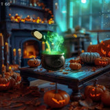 Party Horror Props Witch's Cauldron With Magical Bottles & Fog Maker, Floating Potion DIY, Halloween Decorations Indoor Aimak Store