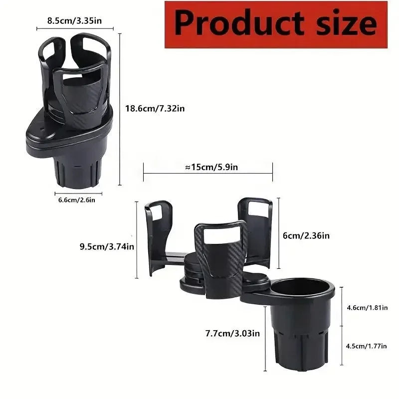 Car Cup Holder Expander For Car Adapter Adjustable Multifunctional Dual Cup Holder With Phone Holder Aromatherapy Organizer Aimak Store