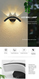 LED Outdoor Wall Light Wall Lamp Motion Sensor 85-265V 16W10W Waterproof Modern Indoor Home Balcony Path Porch Garden Decoration Aimak Store