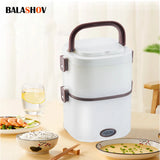 Electric Rice Cooker 220V Multi-functional Lunch Box Single/Double Layer Cooking Machine Food Steamer Food Storage Box EU Plug Aimak Store