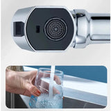 Kitchen Faucet Waterfall Outlet Splash Proof Universal 360° Rotating Bubbler 3 Modes Multifunctional Water Tap Nozzle Extension Aimak Store