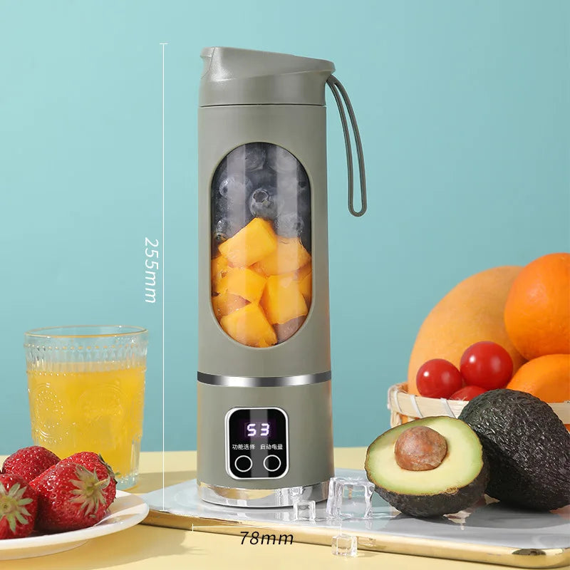 Electric Juicer Mini Portable Blender Fruit Mixers Fruit Extractors Multifunction Juice Maker Machine Blender Smoothies Mixer Aimak Store