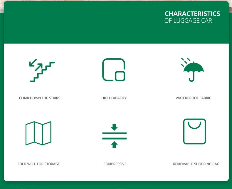 Light Grocery Shopping Trolley Household Climbing Stairs Folding Trailer Outdoor Travel Hand Pull Shopping Cart Aimak Store