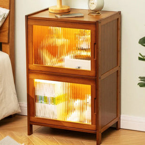 Modern Simple Storage Small Night Stand Household Bedside Table Solid Wood Bedchamber Large Capacity Home Furniture Aimak Store