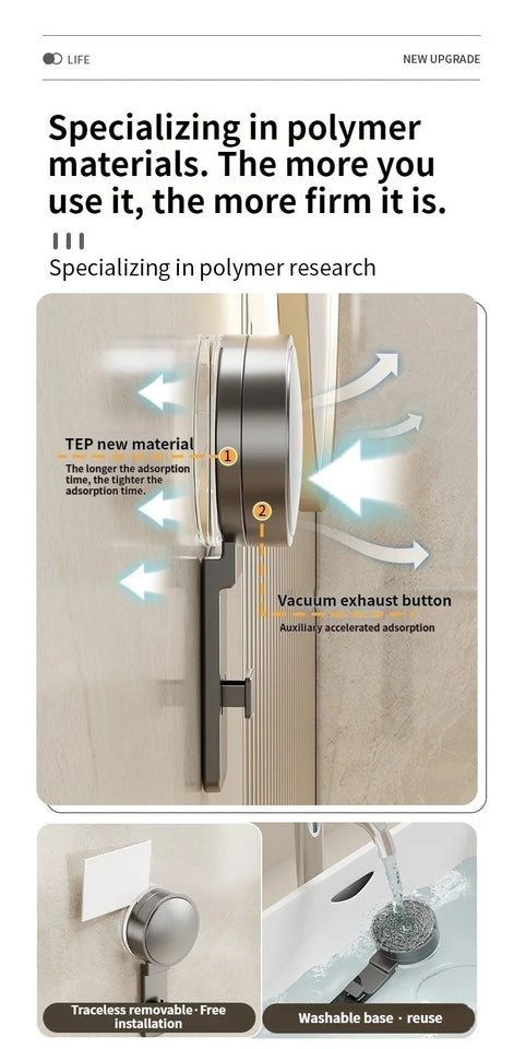 No-Drill Suction Cup storage Soap Box Wall Mounted Space Soap Storage Rack Non Perforated Household Drain Soap Dish Box Aimak Store