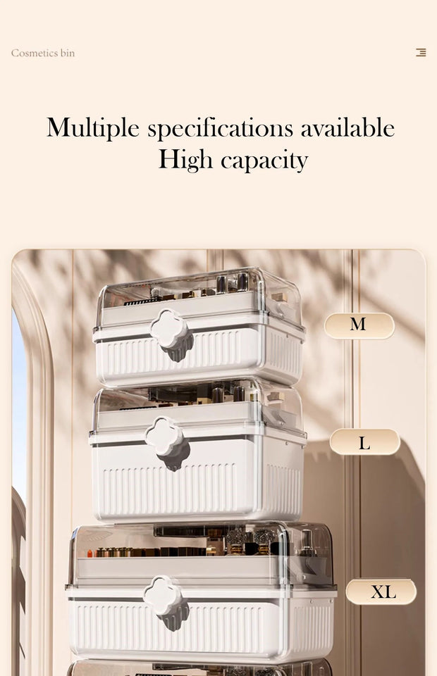 Art Craft Organizer Storage Box with 3 Layers Plastic Tool Box with Handle for Sewing Cosmetic Storage Box Portable Medicine Box Aimak Store