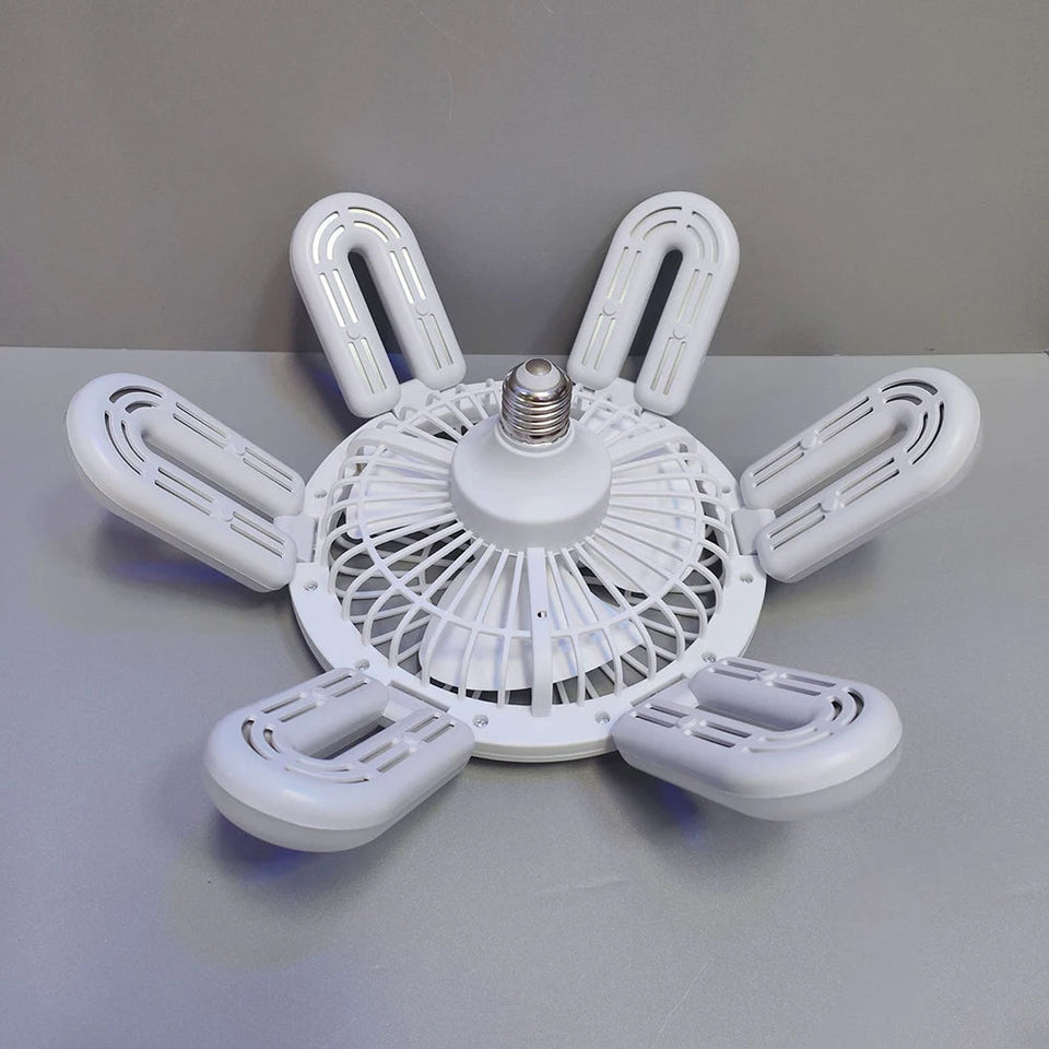 E27 Silent Ceiling Fan Light Ceiling Fan Light Bulb 3 Speed Adjustable 60W Remote Control Electric Fan Chandelier Eye Protection Aimak Store
