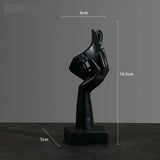 Resin Abstract Mask Statues European Miniature Figurines for Interior Home Office Study Desktop Figure Ornament Decor Gift Aimak Store