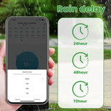 AVATTO Tuya WiFi Smart Display & Button Water Sprinkler Timer，Irrigation System Outdoor Home Garden Lawn Greenhouse Supplies Aimak Store