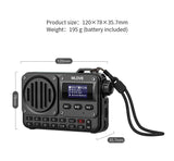 MLOVE BV800 Super-Portable Bluetooth Speaker with FM Radio,LCD Screen Display, Antenna, AUX Input, USB Disk, TF Card, MP3 Player Aimak Store