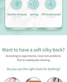 Multifunction Detachable Electric Bath Brush 5in1 Facial Cleansing Skin Grinding Back Rubbing Long Handle Massage Shower Brush Aimak Store