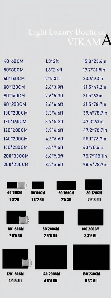 VIKAMA Nordic Patchwork Faux Wool Rug - Non-Slip, Easy Clean Living Room, Bedside, Sofa Mat for Home Decor, 50x80cm Aimak Store