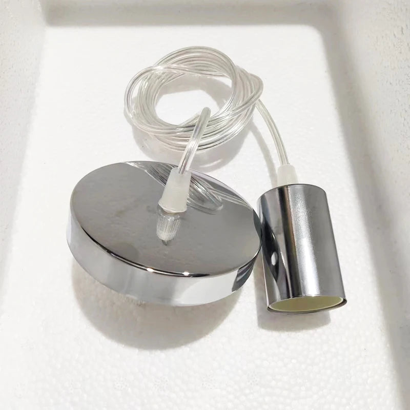 Linear Pendant Lights E27 Simple Black/white/silver 90-260v Bar Cafe Indoor Lighting Fixtures Decoration Hanging Lamp Restaurant Aimak Store