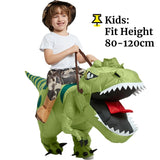 Animal Cartoon Riding T-Rex Inflatable Costume Nursery Kids Dinosaur Role Playing Game Adult Kids Chasing Game Birthday Gift Aimak Store