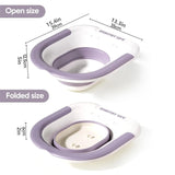Ergonomic Foldable Toilet Sitz Bath, Soaking Basin Portable Design, for Pregnant Women and Hemorrhoid Patients Treatment Care Aimak Store