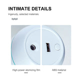 USB Portable Air Humidifier 250ML Essential Oil Diffuser 2 Modes Auto Off with LED Light for Home Car Mist Maker Face Steamer Aimak Store