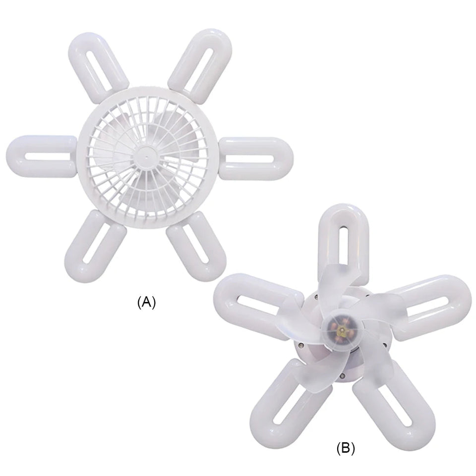 E27 Silent Ceiling Fan Light Ceiling Fan Light Bulb 3 Speed Adjustable 60W Remote Control Electric Fan Chandelier Eye Protection Aimak Store