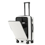 20 Inch Cabin Suitcase Front Opening Spinner Wheel Travel Rolling Luggage For Men Women Trolley Case With TSA Lock,USB Charging Aimak Store