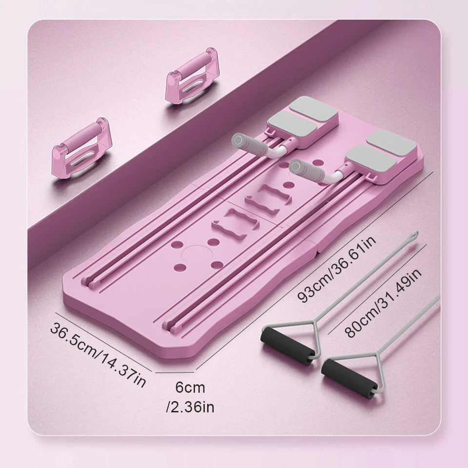 Abdominal Exercise Board Fitness Boards Non Slip Push up Board Automatic Rebound Leg & Arm Toner Pilates Reformer Set Fitness Eq Aimak Store