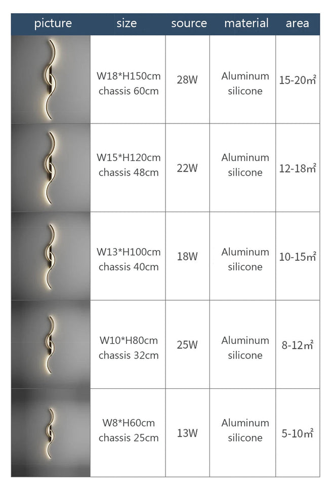 LED Wall Lamp 60/80/100CM Smart Remote Control Adjustable Color Temperature Brightness Bedroom Bedside Living Room Wall Sconces Aimak Store