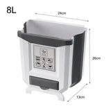 Wall Mounted Hanging Cabinet Rubbish Waste Bin Container Folding Kitchen Trash Can Garbage Storage Box Bags Aimak Store