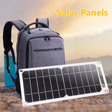 USB Panel Outdoor 6W 5V Travel Solar Charger Power Bank for Mobile Phone Lights Aimak Store