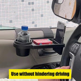 Car Organizer Box With Cup Holder Drink Holder Side Door Window Phone Slot Hanging Storage Rack For Vehicle Interior Accessories Aimak Store