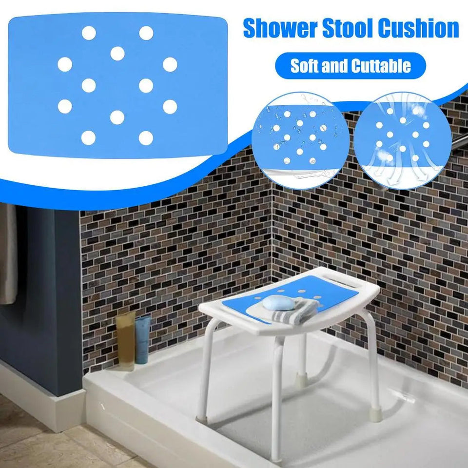 Non-slip Bathroom Bath Chair Stool Cushion Elderly Bath Tub Shower Chair Bench Stool Seat Safe Bathroom Accessories Only Cushion Aimak Store