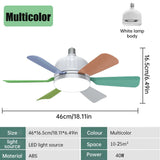 40W Socket Fan Light bombilla con ventilador de techo Smart Remote Control Ceiling Led Bulb E27 Lamp For Bedroom Living Room Aimak Store
