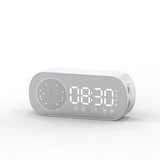 New Desk Speaker Clock Bluetooth Speaker FM Radio Alarm Clock HiFi Sound HD Mirror Screen Support TF Card Home Beside Clock Aimak Store