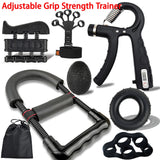 Adjustable Grip Strength Trainer Wrist Finger Exerciser Hand Grip Strengthener Muscle Building Injury Recover Expander Kit Aimak Store