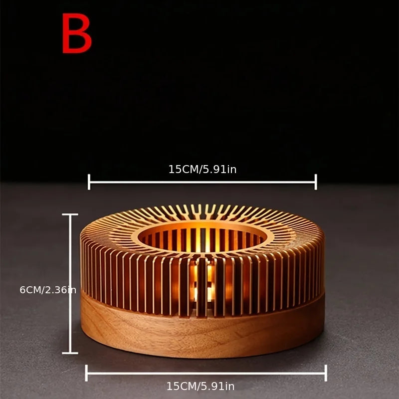 Gold Hollow Aluminum Alloy Teapot Warmer Coffee Pots Candle Base Heater Stove Household Glass Teapot Tea Stove Milk Warmer Stand Aimak Store