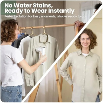Magic 1 Vacuum Steamer, Handheld Travel Garment Steamer for Clothes, 2300Pa Suction for Clothes Grips, Steamer Iron 2 In 1, Rea