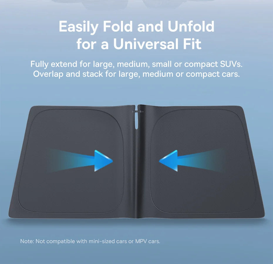 Baseus DT1 Car Sunshade Windshield Cover Folding Car Front Window UV Sun Protection for Summer Sun Shade Curtain Protector Aimak Store