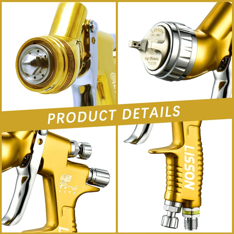 Professional Spray Gun 1.3mm HVLP Paint Gun GTI Pro Lite 600cc Spray Gun Sprayer For Car Furniture Primer Arnish And Top Coat Aimak Store
