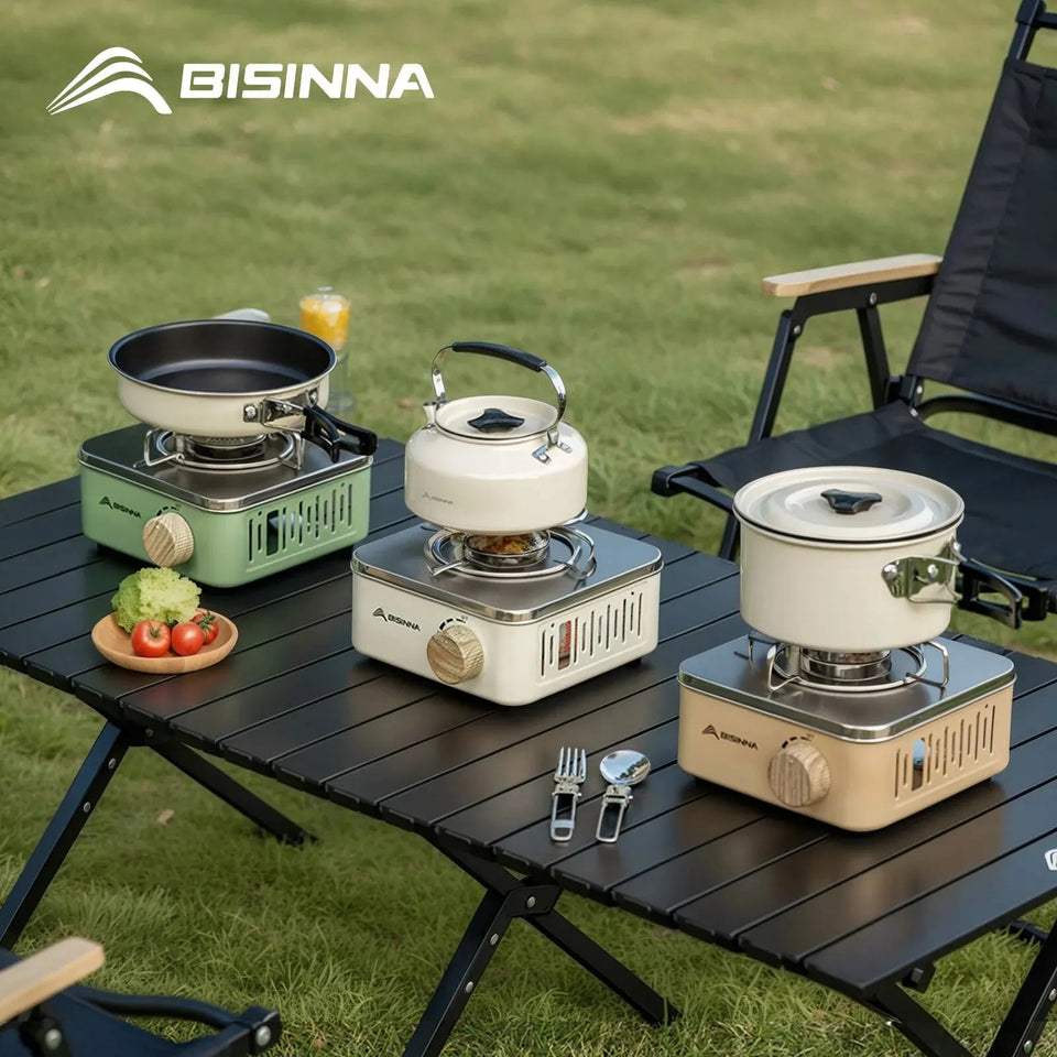 BISINNA Camping Gas Stove 2800W High Firepower Portable Cassette Furnace Outdoor Gas Burner Picnic Camp Aimak Store