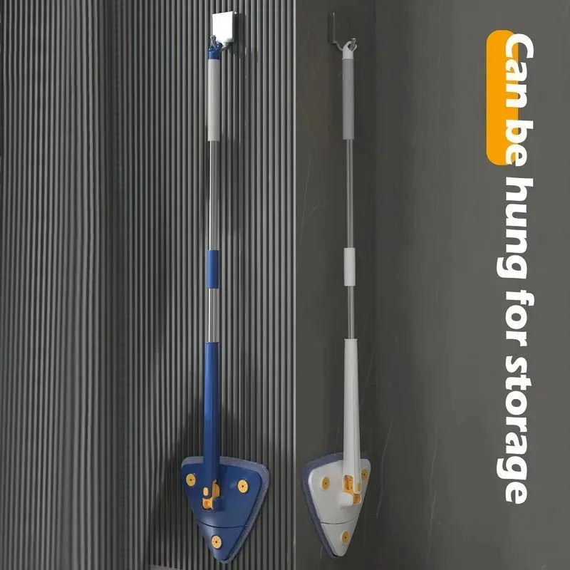 Triangle Mop 360 Rotatable Extendable Adjustable 110 Cm Cleaning Mop For Tub Tile Floor Wall Cleaning Mop Deep Cleaning Mop Aimak Store