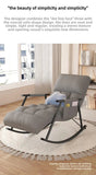 Modern Folding Rocking Chair for Adults Luxury Lite Recliner with Adjustable Backrest Balcony Lounges, Living Rooms Relaxation Aimak Store