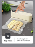 BIESUO Mini Wireless Fully Automatic Vacuum Sealing Machine Household Small Portable Food Packaging Plastic Sealing Machine Aimak Store