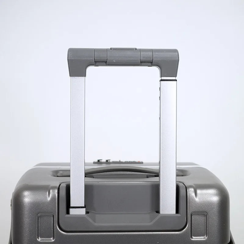 2025 New Suitcase with Seat for Kids Front Open Lid Suitcases on Wheels Kids Trolley Luggage Aluminium Frame 20/22 inch Aimak Store