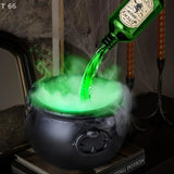 Party Horror Props Witch's Cauldron With Magical Bottles & Fog Maker, Floating Potion DIY, Halloween Decorations Indoor Aimak Store