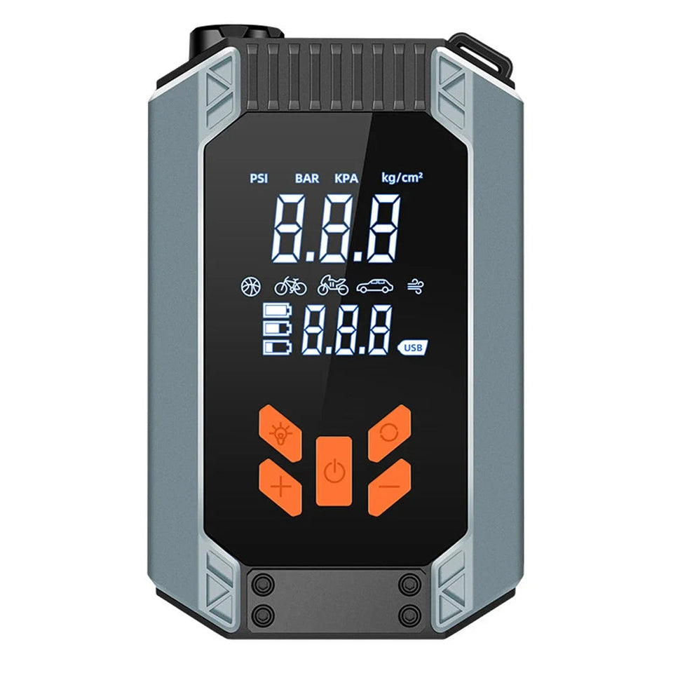 7 in 1 Car Tyre Inflator Inflatable Pump Electric Pump Car Jump Starter Battery Starting Portable Air Compressor Emergency Power Aimak Store